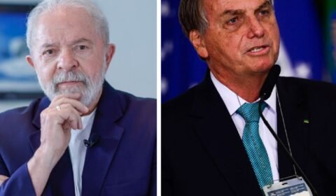 Ipec: Lula segue líder das intenções de voto com 44%. Bolsonaro tem 32%