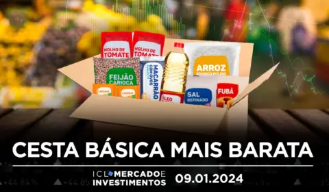 Mesmo com aumento no mês, preço da cesta básica caiu no ano