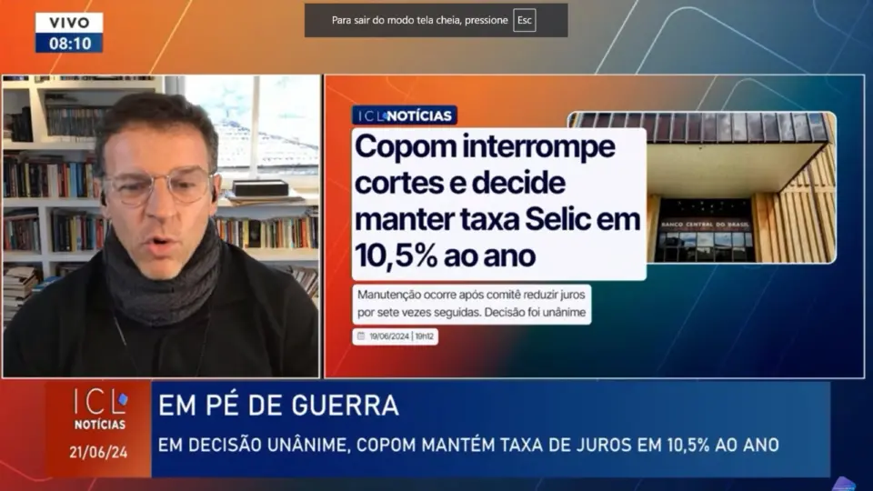 Eduardo Moreira: ‘Copom foi unânime sobre Selic para não ceder às pressões do mercado’