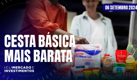 Preço da cesta básica cai pelo segundo mês seguido